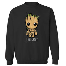 Load image into Gallery viewer, Avengers I&#39;M GROOT Printed Sweatshirts Male Autumn Winter 2019 New Fashion O-Neck Pullover Men Harajuku Fleece Men&#39;s Sweatshirt
