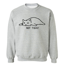 Load image into Gallery viewer, 2019 Autumn Fashion Not Today Men&#39;s Hoodies Lazy Cat Men Sweatshirts Sportswear pullover Male Hip Hop Hoodie funny Sweatshirt