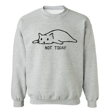 Load image into Gallery viewer, 2019 Autumn Fashion Not Today Men&#39;s Hoodies Lazy Cat Men Sweatshirts Sportswear pullover Male Hip Hop Hoodie funny Sweatshirt