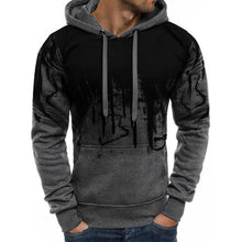 Load image into Gallery viewer, CYSINCOS 2019 Autumn Fashion Sweatshirts Hoodies Men 3D Printing Ink Patchwork Pullover Hip Hop Letters Hooded Thin Pullovers